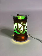 Bronze Marijuana Leaf Oil Burner #1